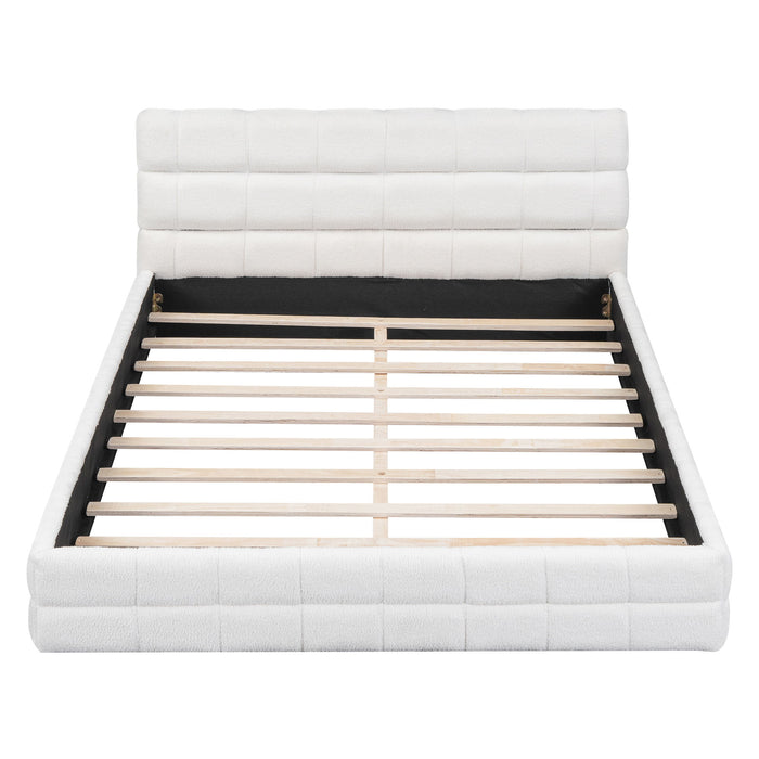 Upholstered Platform Bed With Headboard