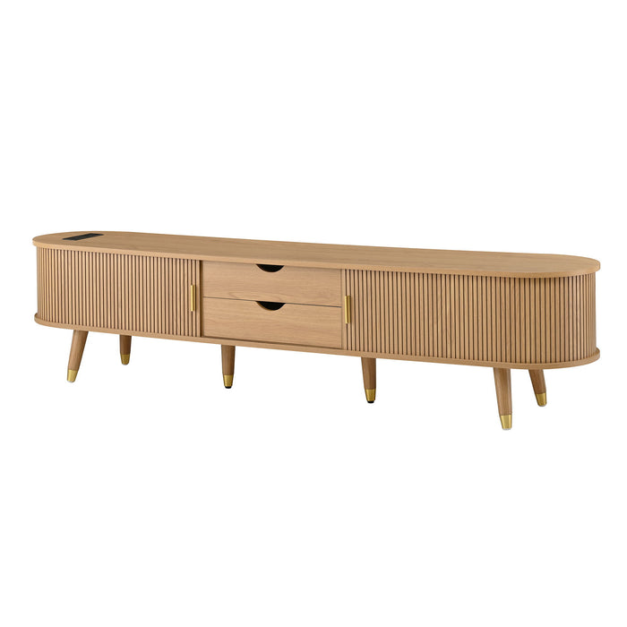 TV Stand & Coffee Table Set With Charging Station