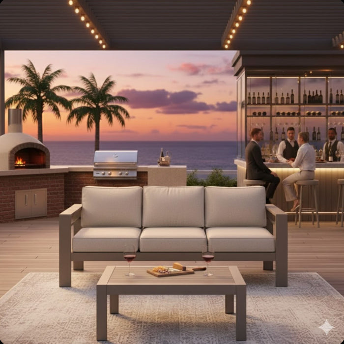 Outdoor Patio Set All-Weather & Thick Cushions