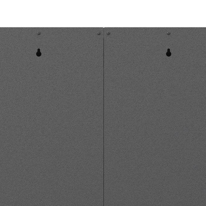 Metal Wall Mounted Tool Storage Cabinet With 2 Locking Doors, Adjustable Shelf, And Drawer