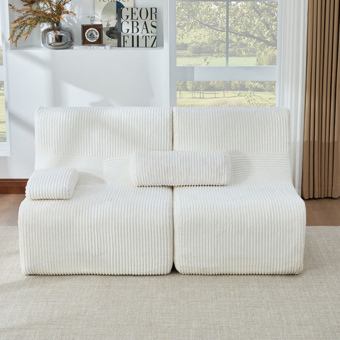 Modern Sectional Loveseat With Ergonomic Design