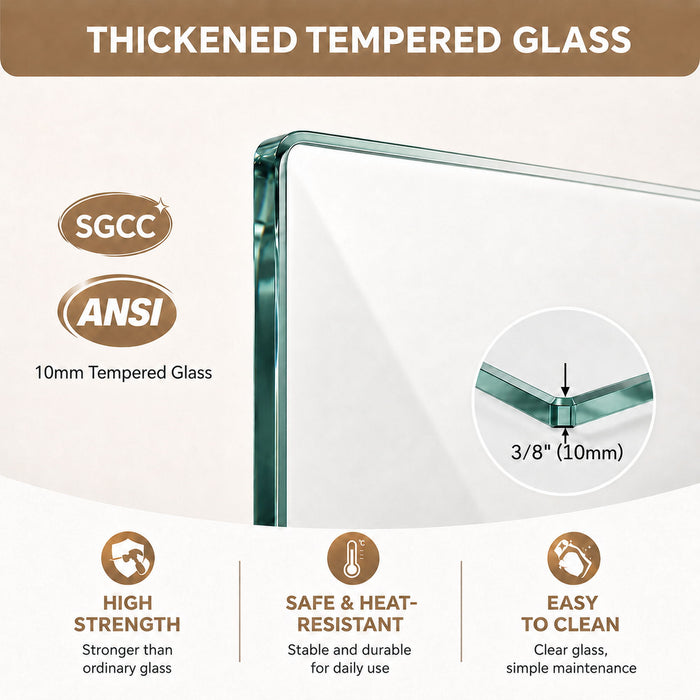 Frameless Walk-In Shower Glass Panel