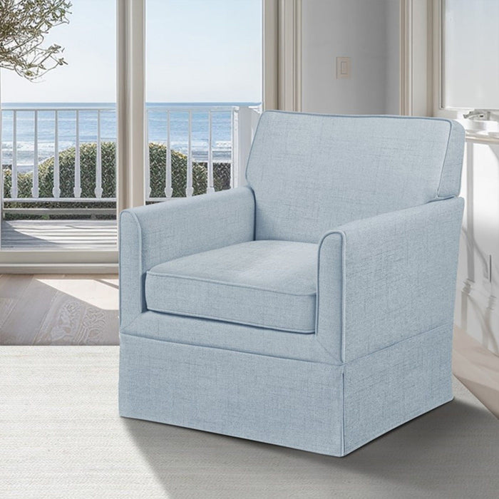 Timeless - Accent Armchair With Classic Track Arm Silhouette And Skirted Base