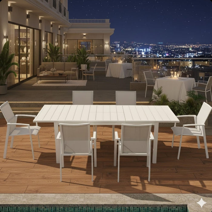 Patio Stackable Dining Chairs (Set of 4)