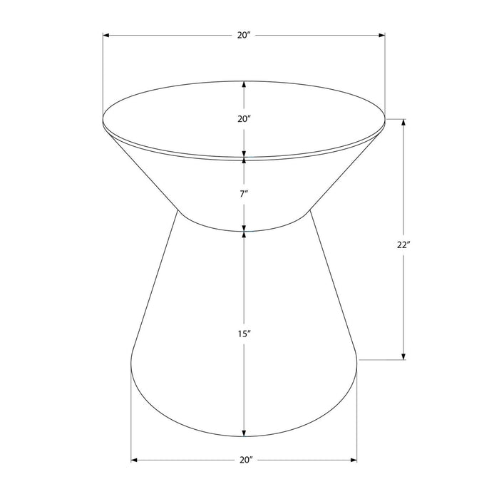 Drum Accent Side Table, Contemporary & Modern Elegant Design