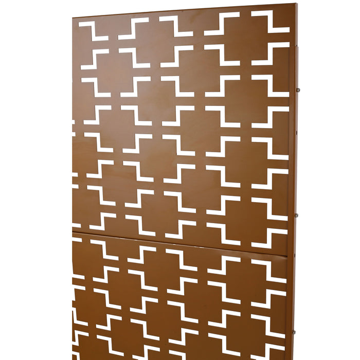 Outdoor & Indoor Metal Privacy Freestanding Decorative Screen