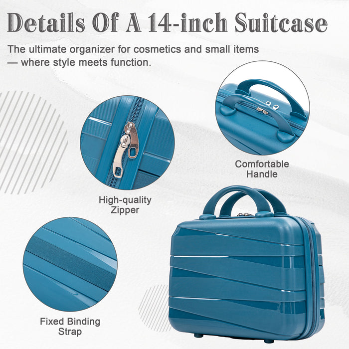 4 Piece Luggage Set, Combination Lock
