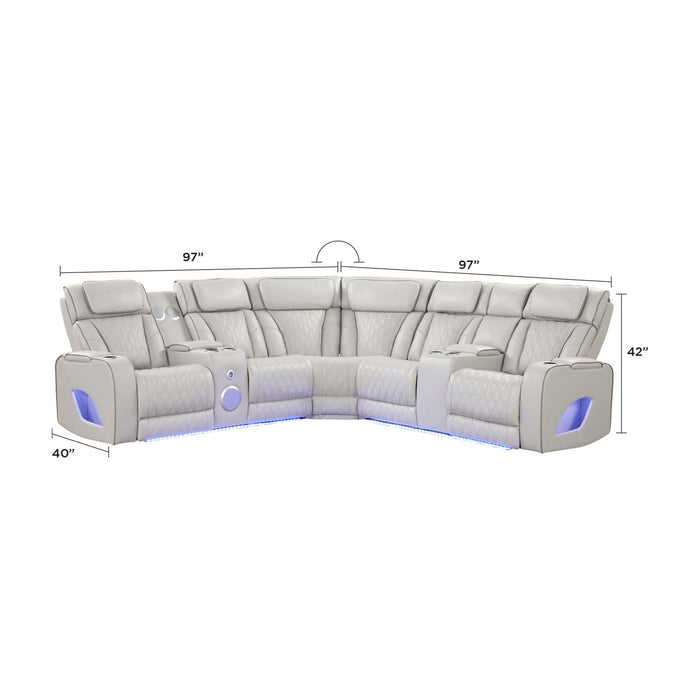 Fortuner - Power Recliner Sectional Sofa