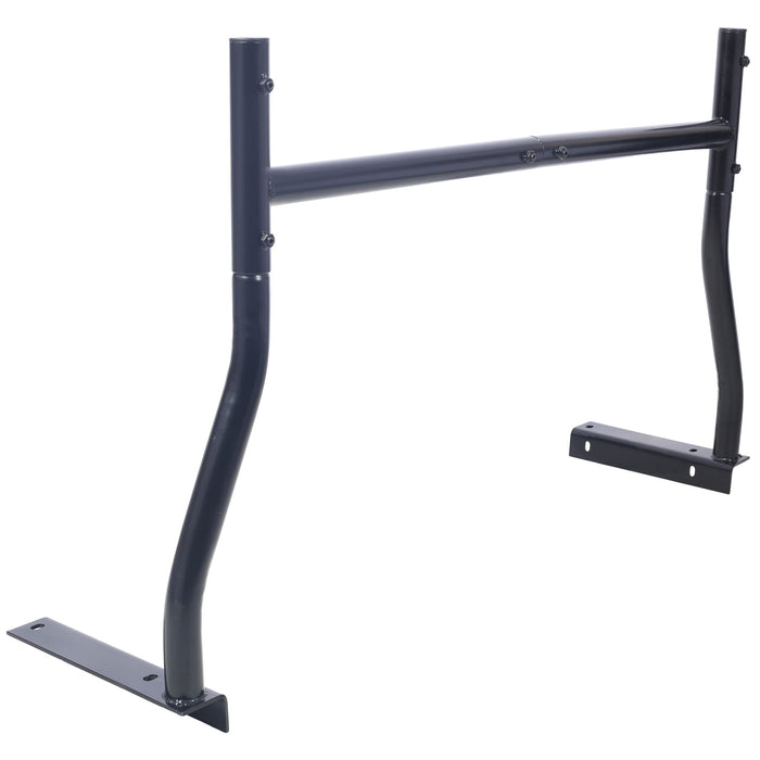 Universal Pick-Up Truck Rack 650 Lbs Adjustable Fit 2-Bars Utility Ladder Truck Cargo Rack - Black