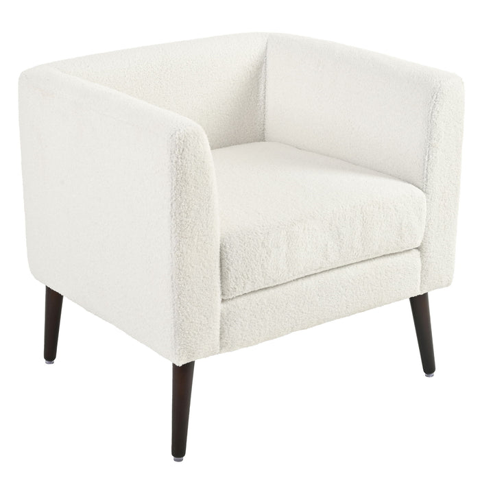 Modern Accent Upholstered Armchair With Pillow