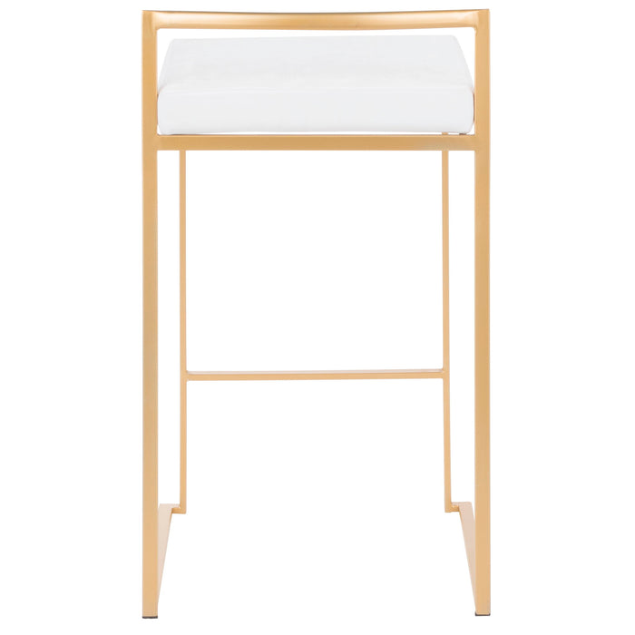 Fuji - Contemporary / Glam Design Counter Stool (Set of 2)