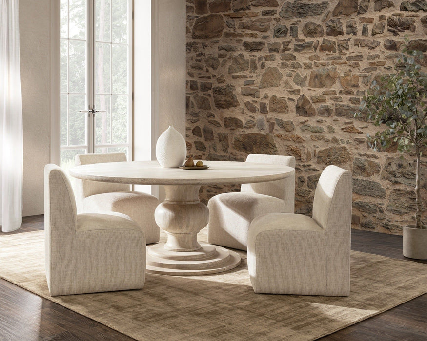 Hera - Dining Table - Creamwood