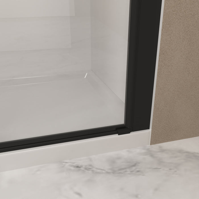Shower Door With Glass And Explosion Proof Safety Film