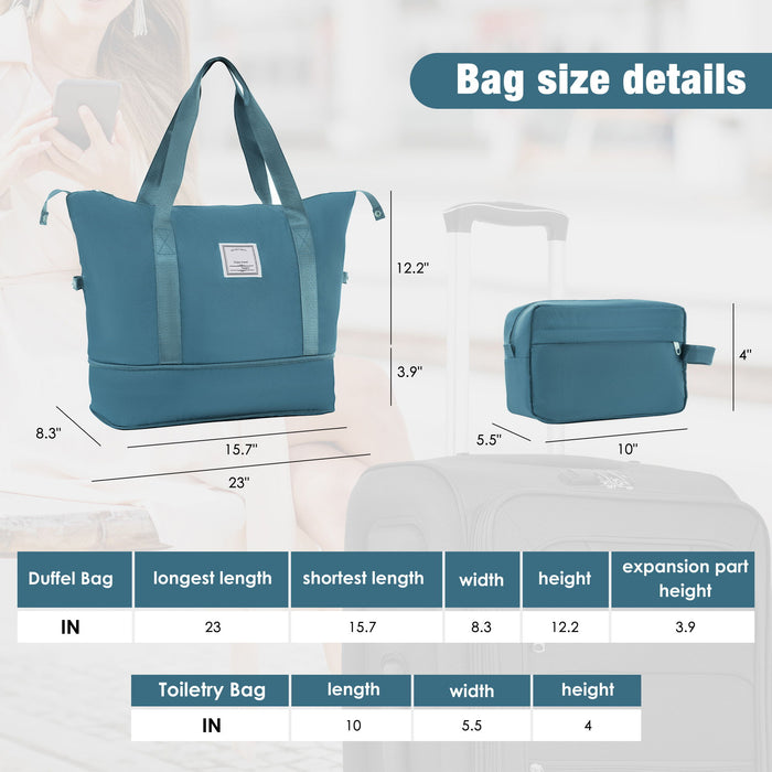 Softside Luggage Expandable Set & Duffel Bag Upright Spinner