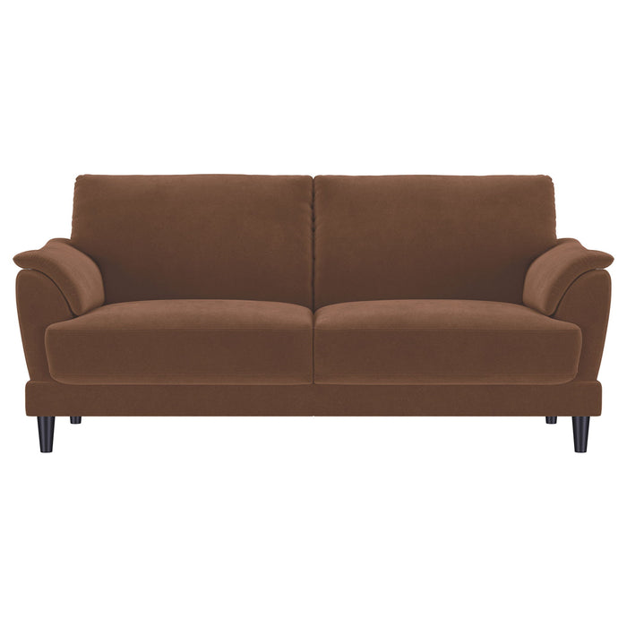 Dania - Sofa With Tufted Arms - Rust