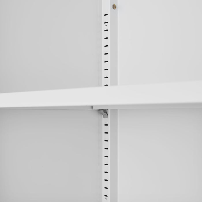 Modern Storage Cabinet With Adjustable Shelves, Magnetic Door Stopper