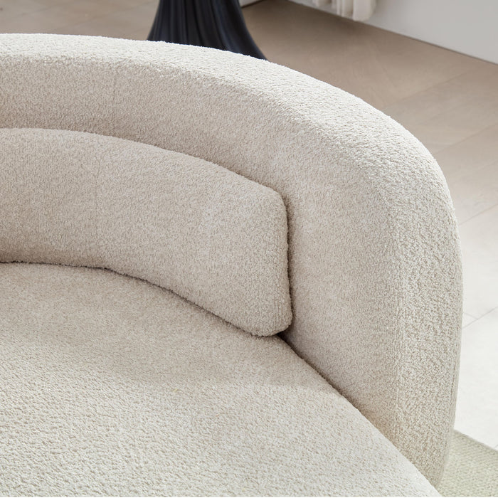 Curved Sectional Sofa, L - Shape Modular Chaise