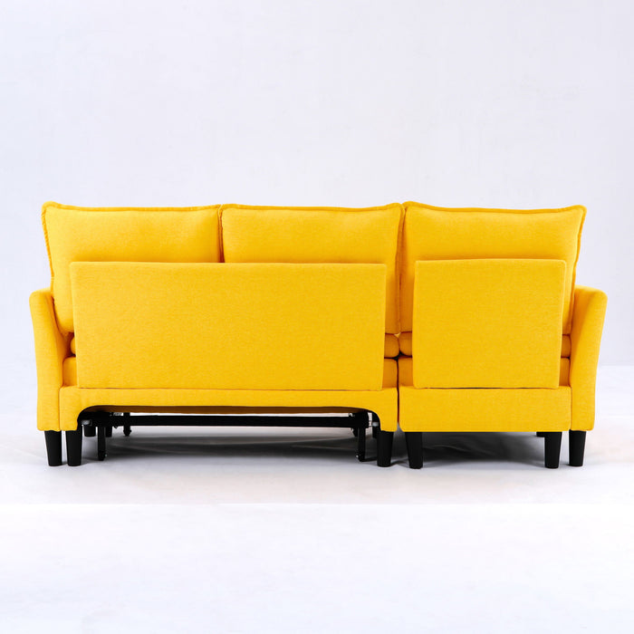 L-Shaped Reversible Chaise Sectional Sofa With Storage