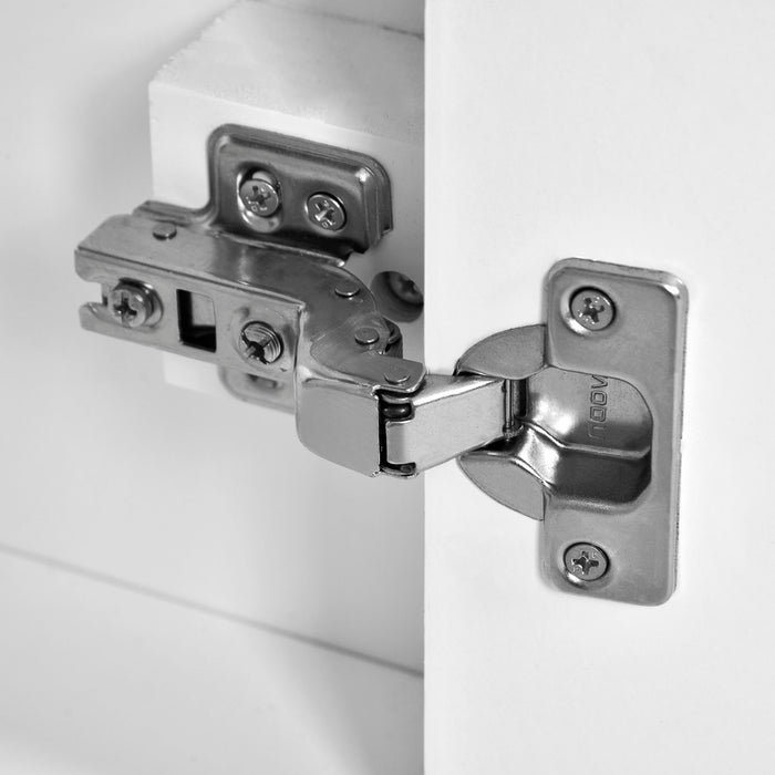 Ceramic Sink Combo, Freestanding Vanity Set With 3 Drawers & Soft Closing Doors