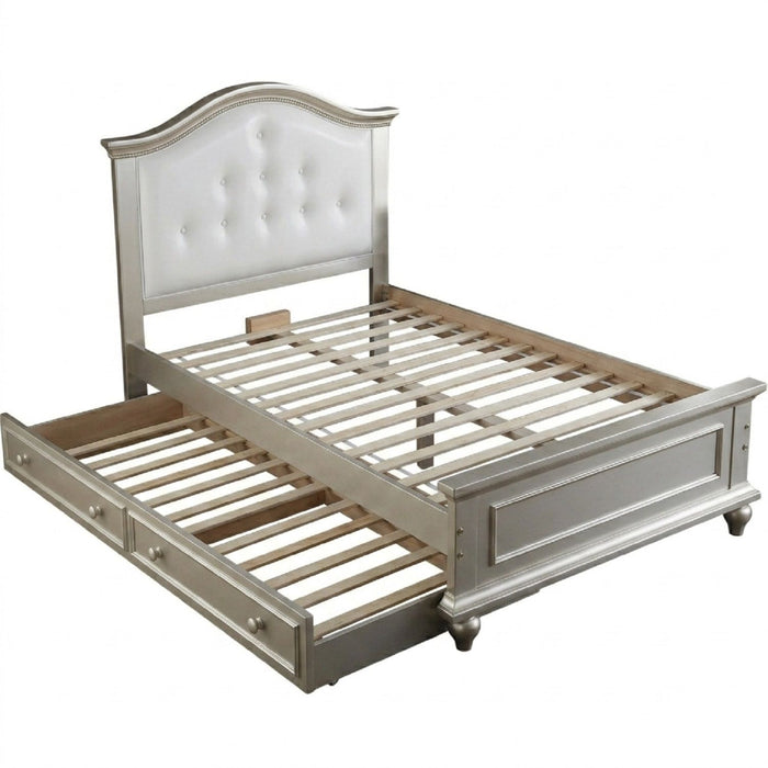 Contemporary Style Bed With Trundle