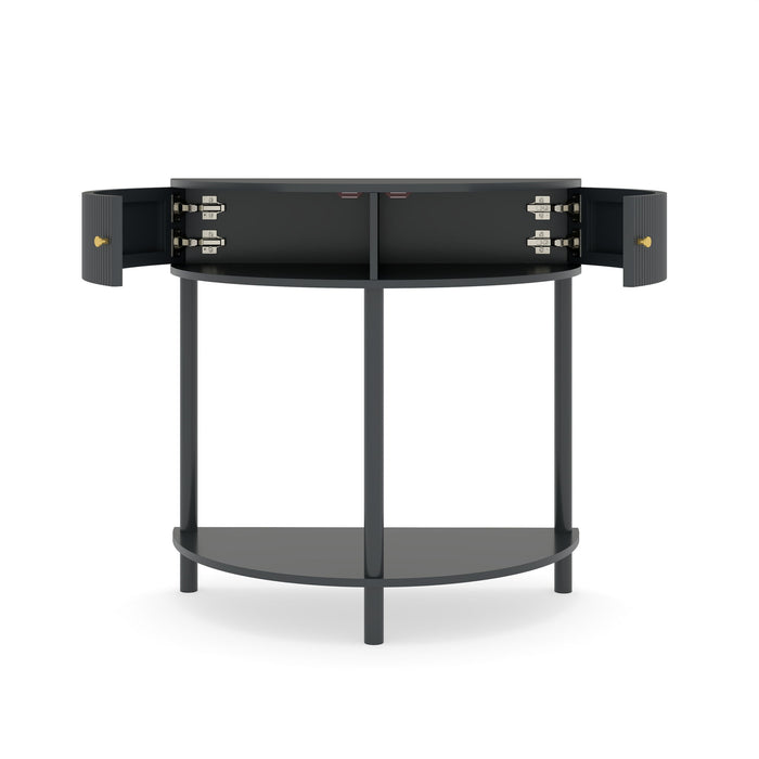 Demi Lune - Console Table With 2 Storage Drawers