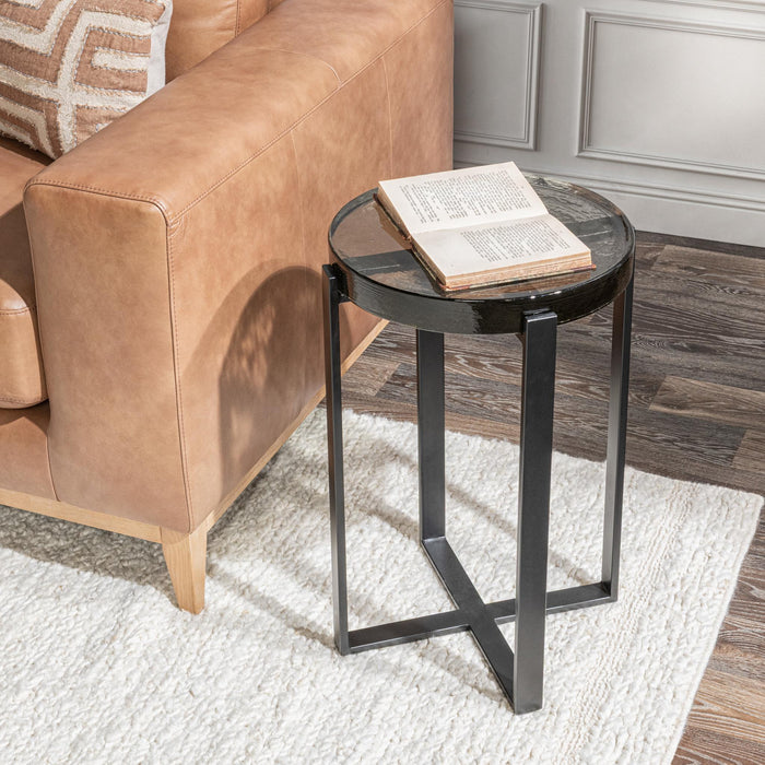 Gallie - Round Accent Table - Black