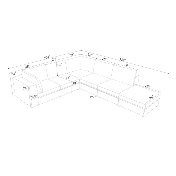 Reversible Modular Sectional