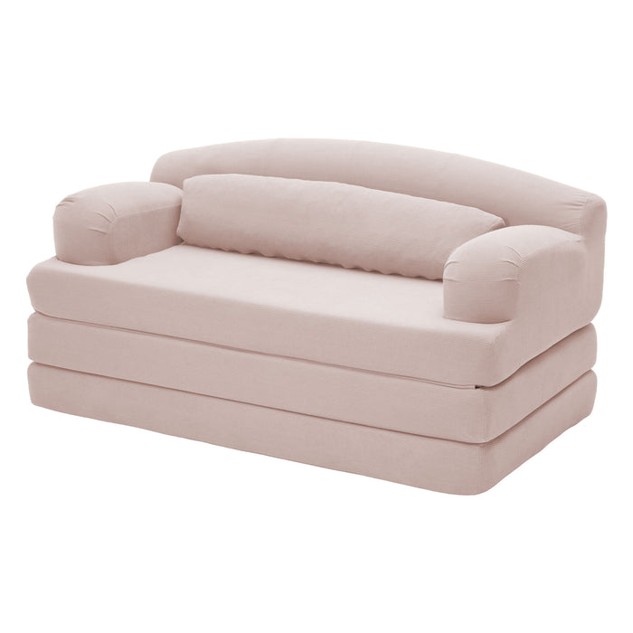 2 Seater Sofa Bed, Compact Foldable Floor Couch