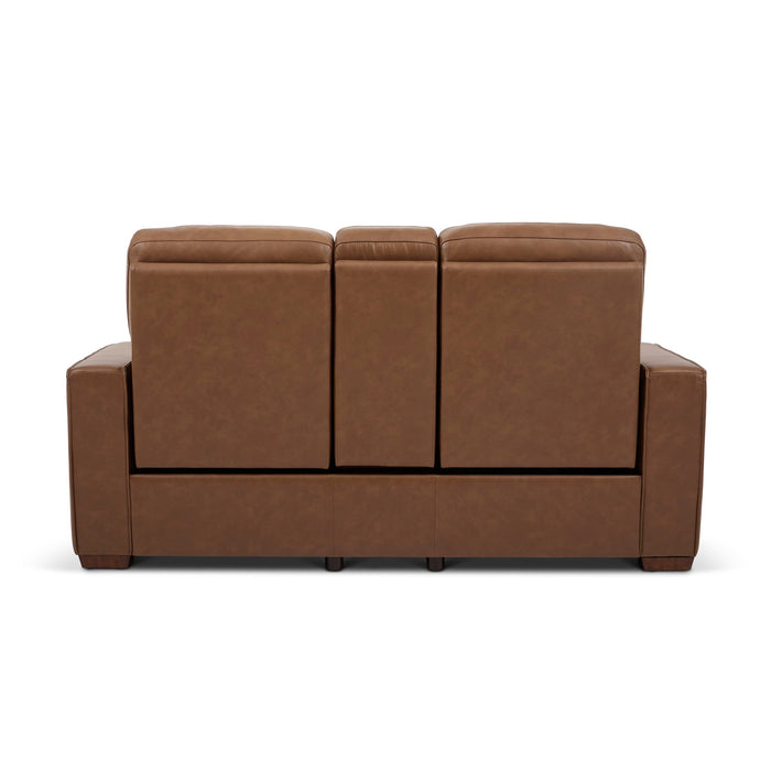 Dutch - Power Reclining Loveseat With Console, Power Headrest & Lumbar