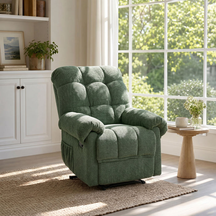 Manual Recliner, Padded Footrest