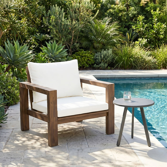 Stylish Outdoor Armchair With Cushion For Garden