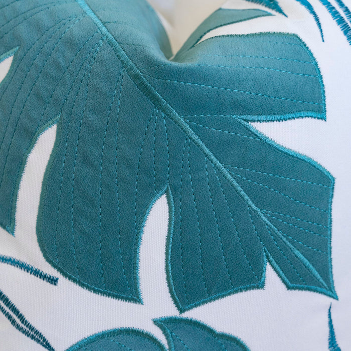 Autumn Vibes Leaf Accent Pillow