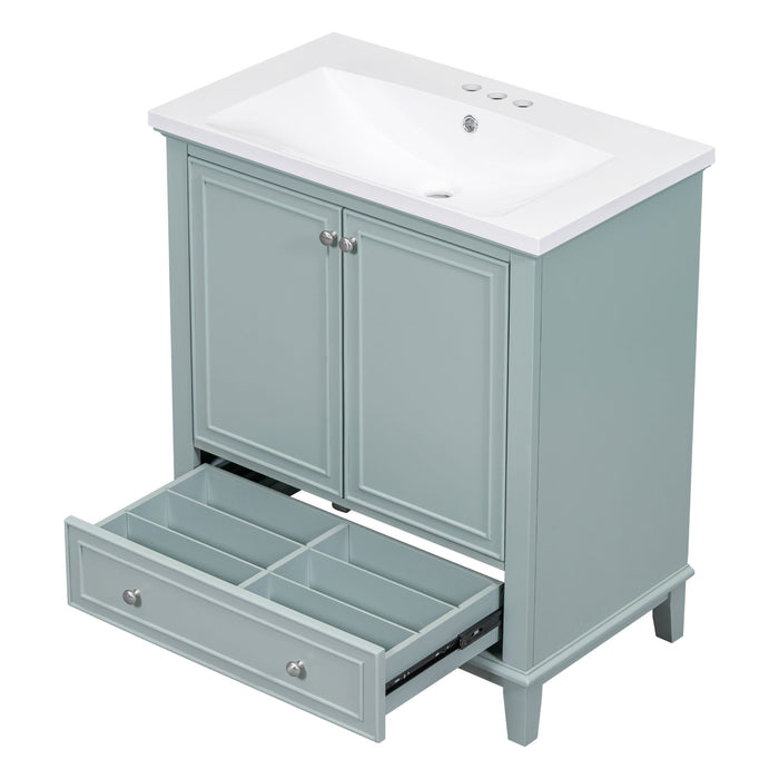 Modern Bathroom Vanity With Sink Combo, Multi Functional Cabinet With Doors And Drawer
