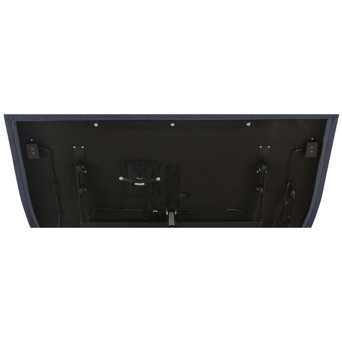 Kelven - Adjustable Bed Base With Wireless Remote And Dual Massage Motors