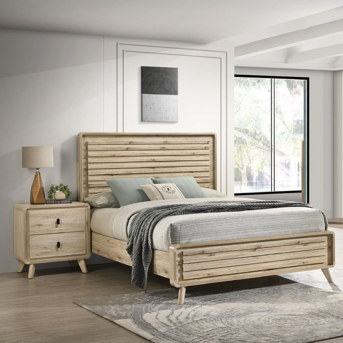 Nightstand & 2 Drawers - Beige