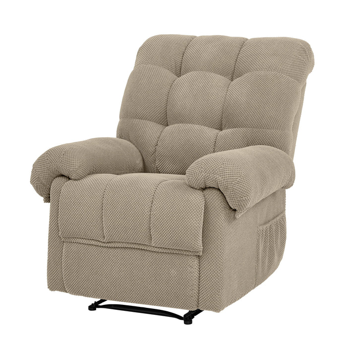 Manual Recliner, Padded Footrest