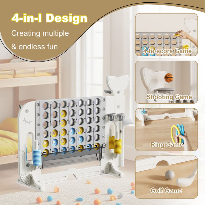 4 To Score Giant Game Set With Mesh Bag & Jumbo Connect 4