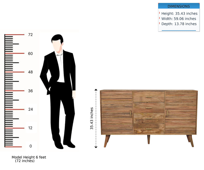 Soba - T Bar Large Chest - Oak