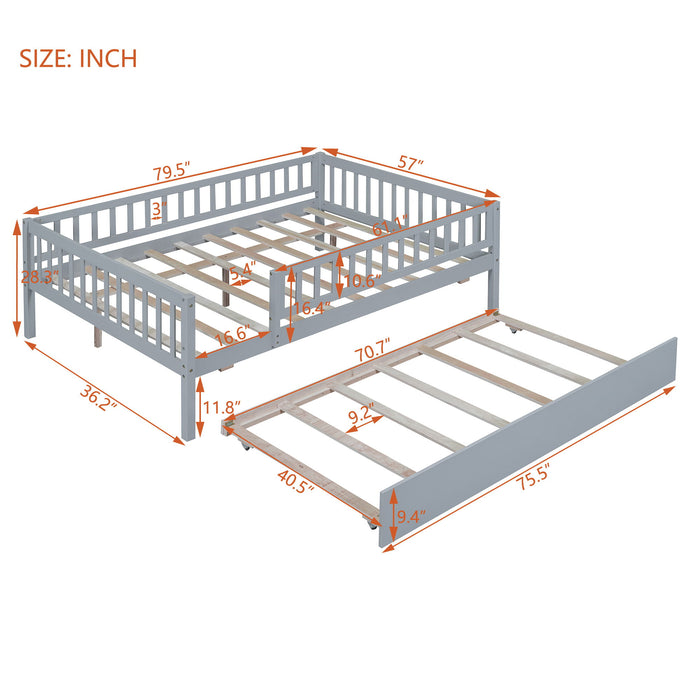 Multifunctional Wooden Daybed Bed