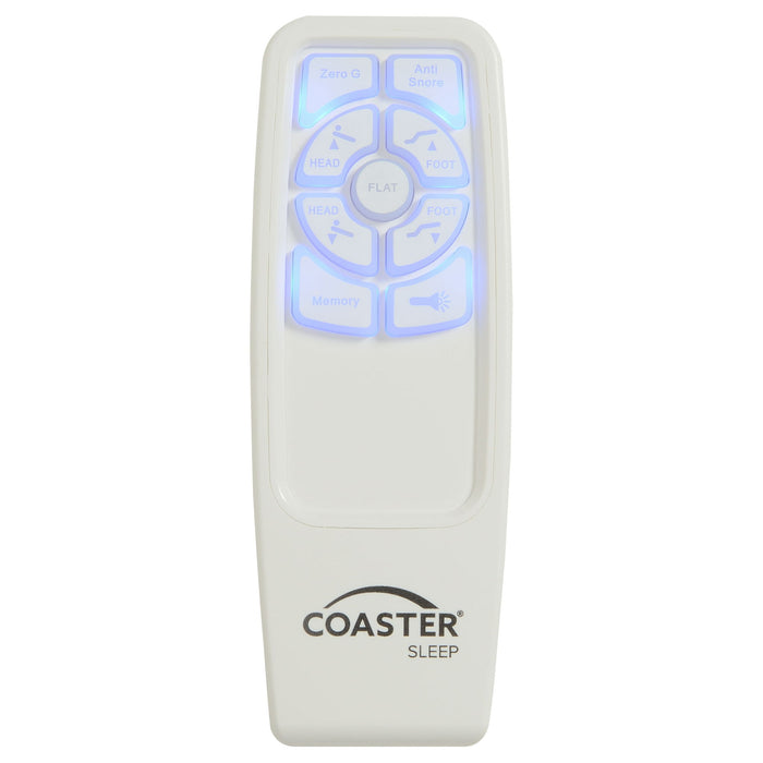 California King Adjustable Bed Base With Ergonomic Support And Wireless Remote Control - Black