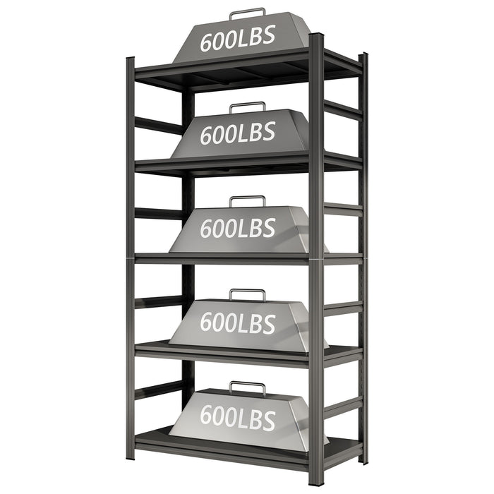 5 Tier Heavy Duty Shelving Unit Adjustable Shelving Units