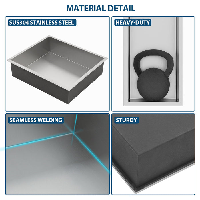 Stainless Steel Shower Niche With Seamless Design For Bathroom Storage