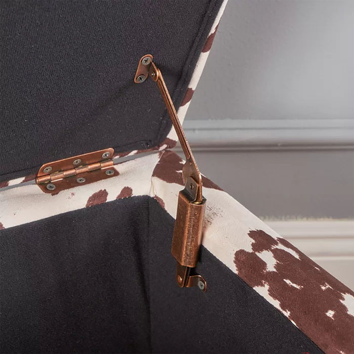 Storage Ottoman - Brown Multi