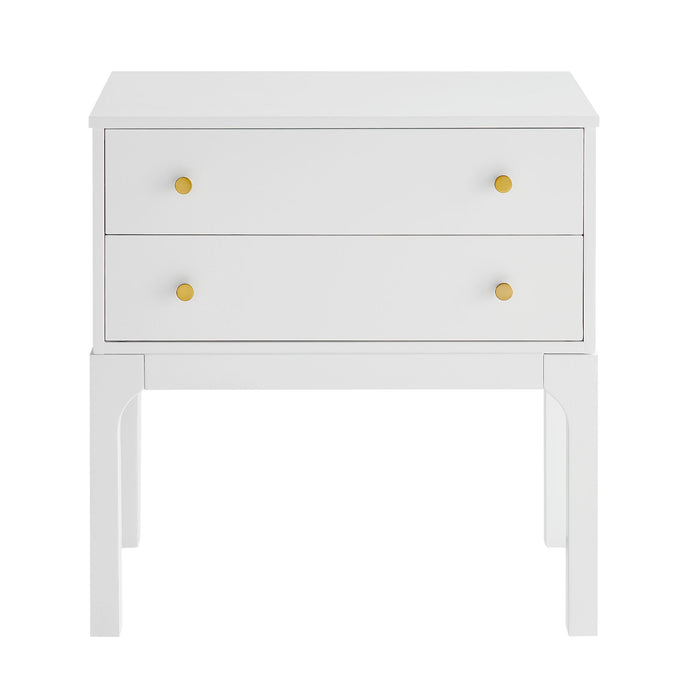 Alonso - 2 Drawer Nightstand - White
