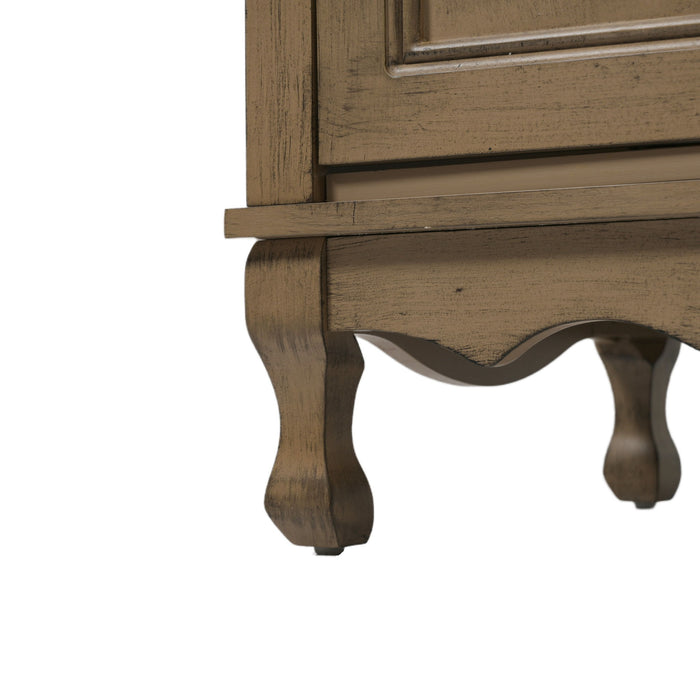 Vintage Double Sink Bathroom Vanity Set With Ceramic Sinks