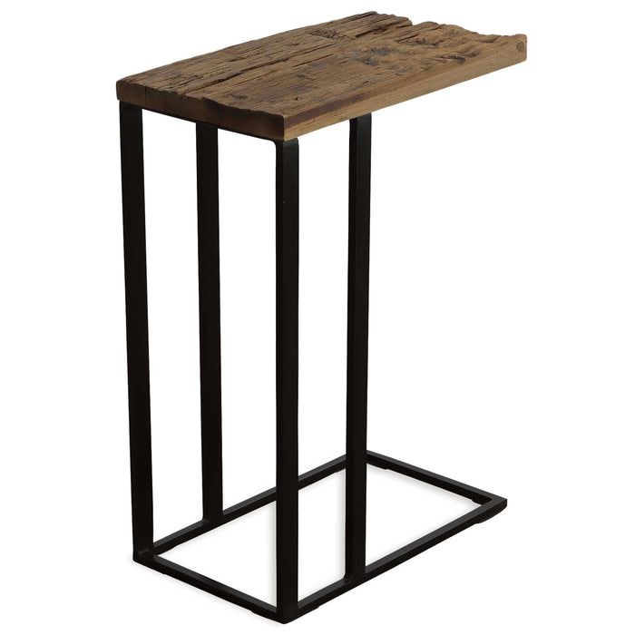 Union - Reclaimed Wood Accent Table - Dark Brown