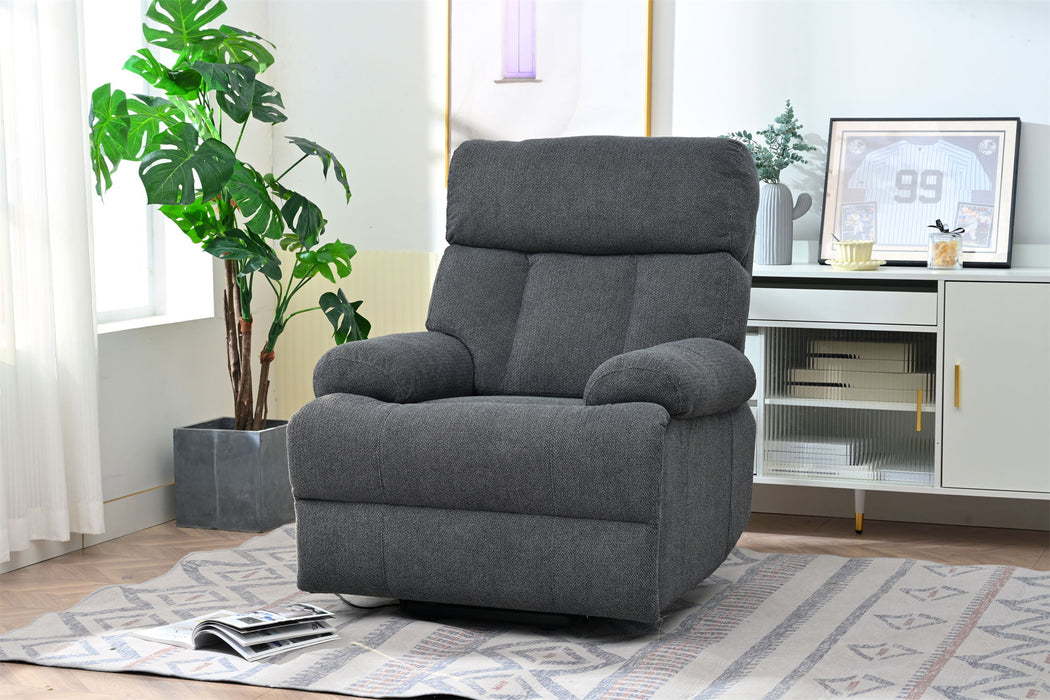 Oversized Power Lift Recliner Chai With Remote Control, Side Pocket, Spacious Seat