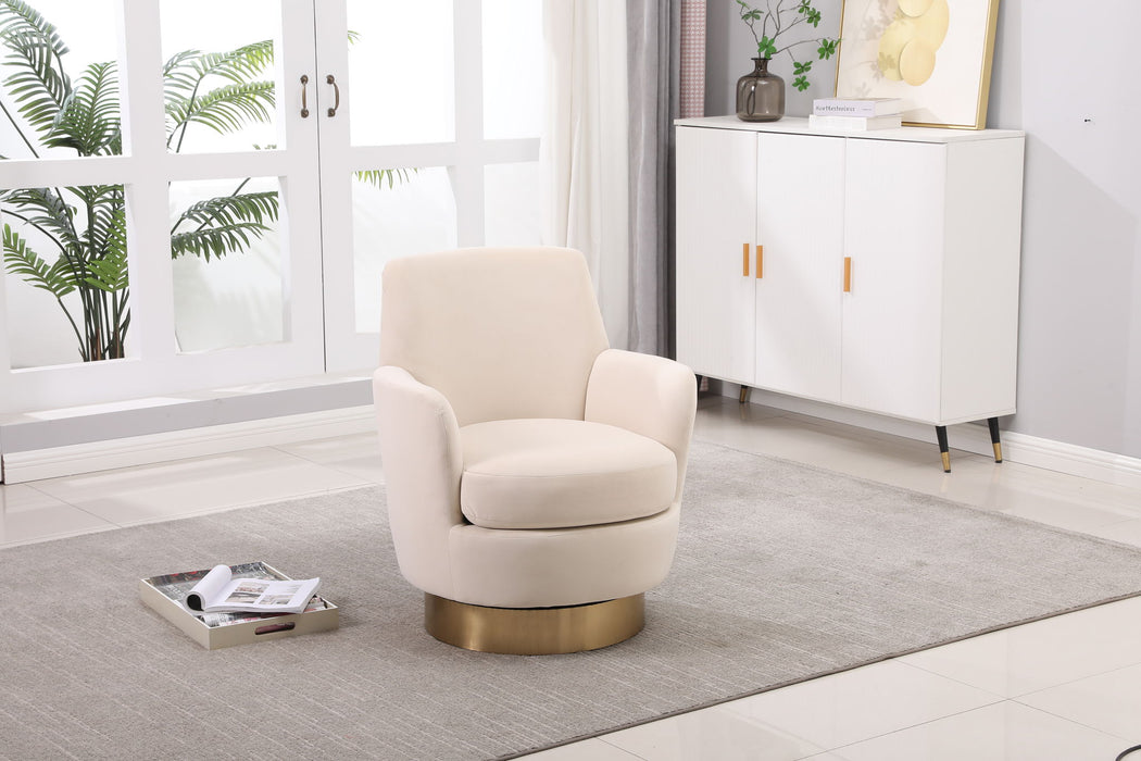Teddy Swivel Barrel Chair, Swivel Accent Chairs Armchair For Living Room