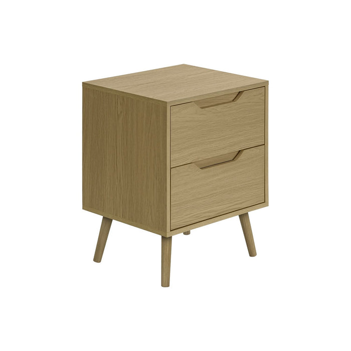 Accent Table With Storage Drawers - Natural