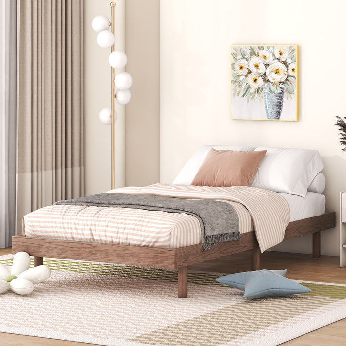Modern Floating Platform Bed Frame